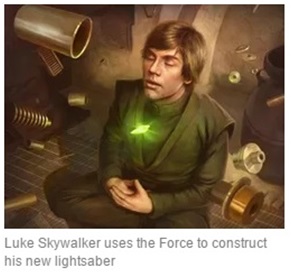 Luke with Lightsaber